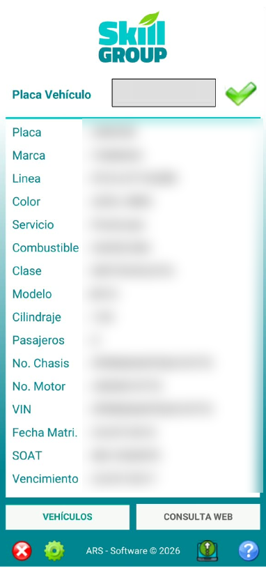 App móvil de consulta de vehículos
